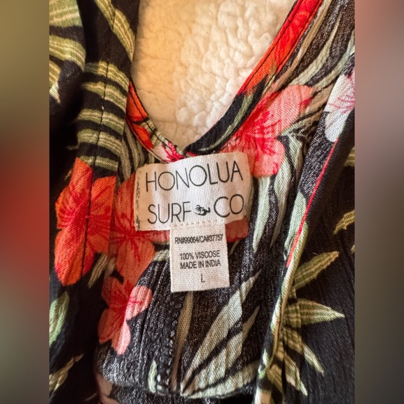 Floral Black and Red Dress - Picture 3 of 4